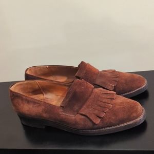 Joan & David brown suede loafers 9.5B, Italian leather